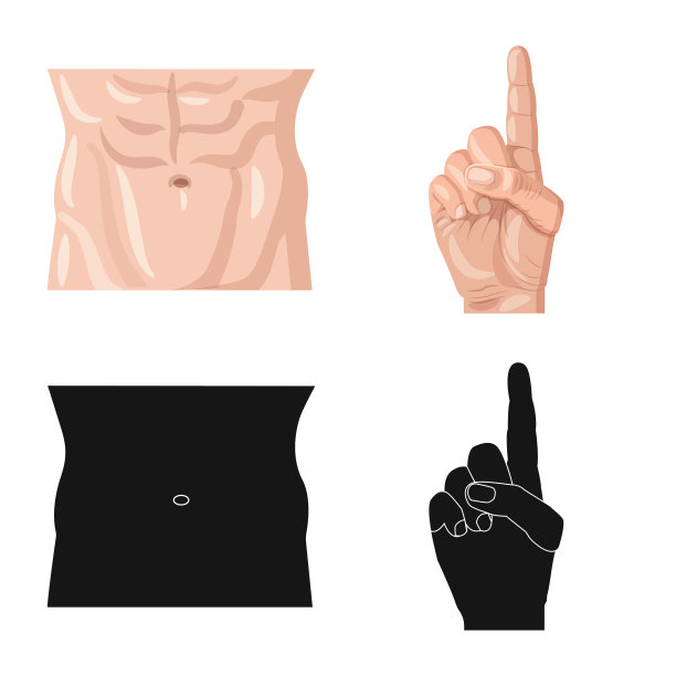 孤立对象的人和部分符号收集图片下载