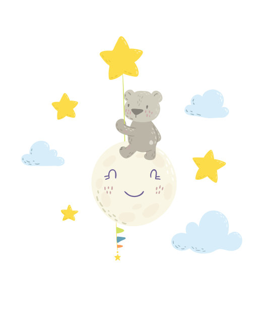 可爱的平手绘图片下载