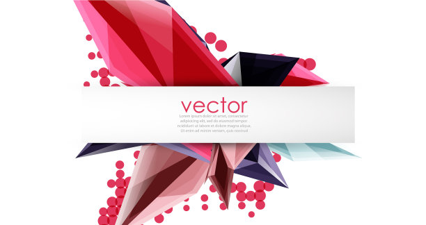 彩色盛开的水晶图片下载