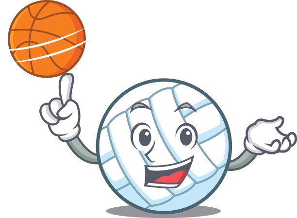 以篮球排球为卡通人物图片下载