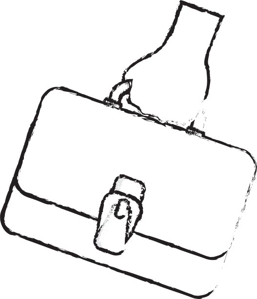 孤立的业务公文包图片下载