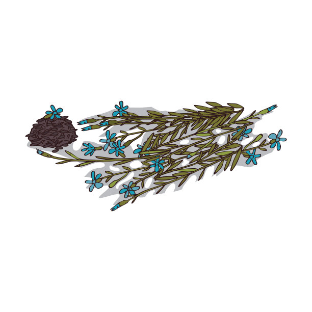 孤立的剪纸艺术亚麻图片下载