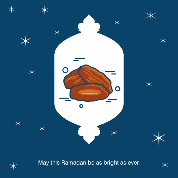 斋月卡里姆背景书法问候图片下载