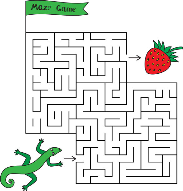 卡通蜥蜴迷宫游戏图片下载