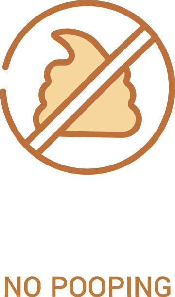 无排便概念2彩色图标简单线条图片下载