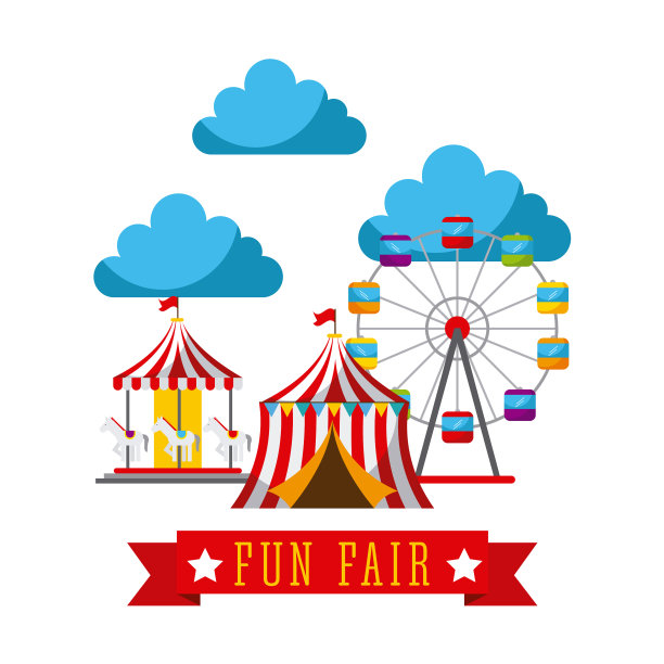 游乐园游乐园游乐园主题公园海报模板图片下载