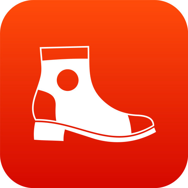 男士靴子图标数码红色图片下载
