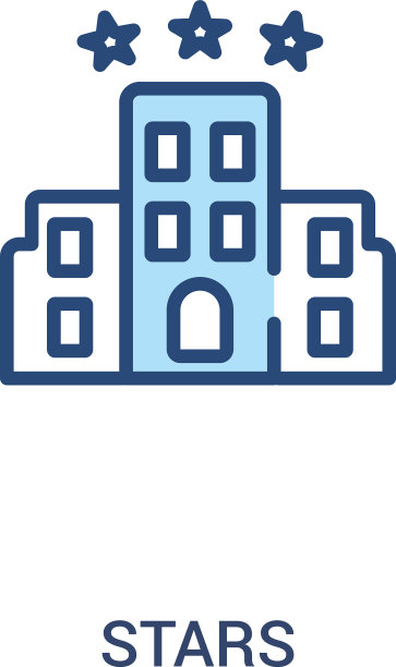 星星概念2彩色图标简单的线条元素图片下载