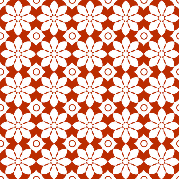 经典的深浅无缝花卉点缀图片下载