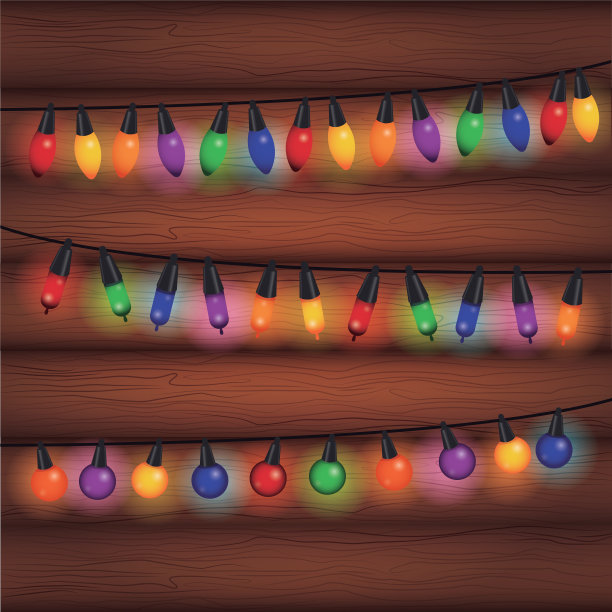 装饰圣诞灯图片下载