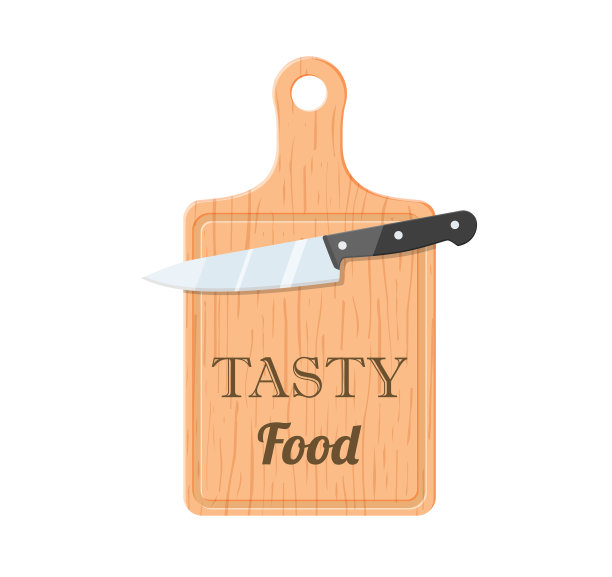 带切菜板的刀图片下载