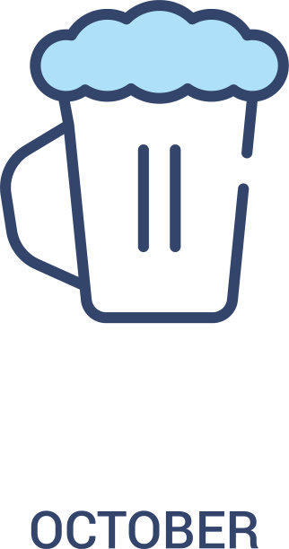 10月概念2彩色图标简单线条图片下载