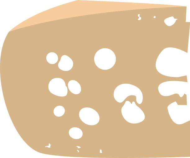 孤立的芝士片图片下载