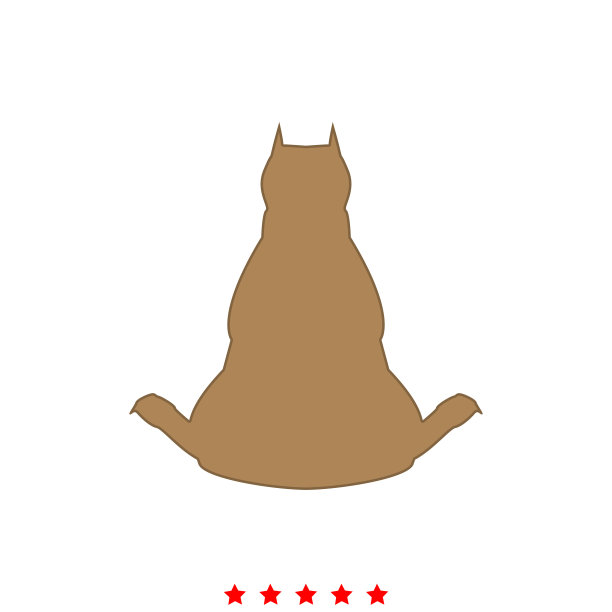 狗从后面看它是图标图片下载