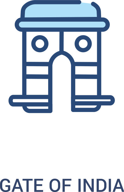 门印概念2彩色图标简单线条图片下载