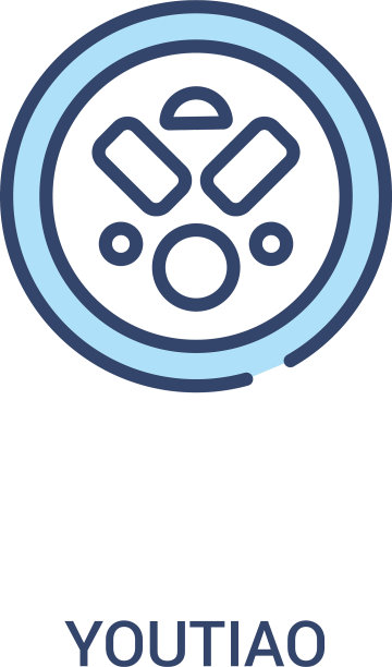 油条概念2彩色图标简单线条图片下载