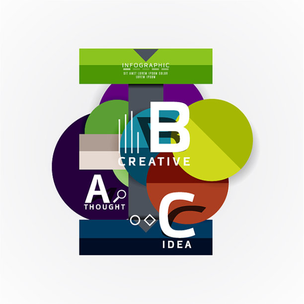 抽象几何选项信息图形横幅ab图片下载