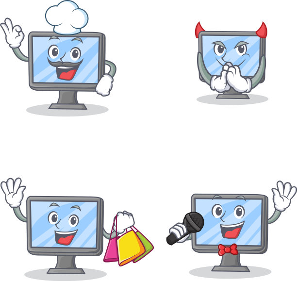 集监察人物与厨师鬼子购物图片下载