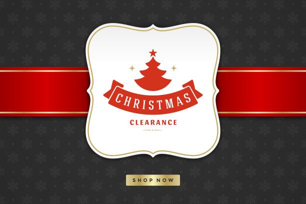 圣诞销售标签设计图案背景图片下载