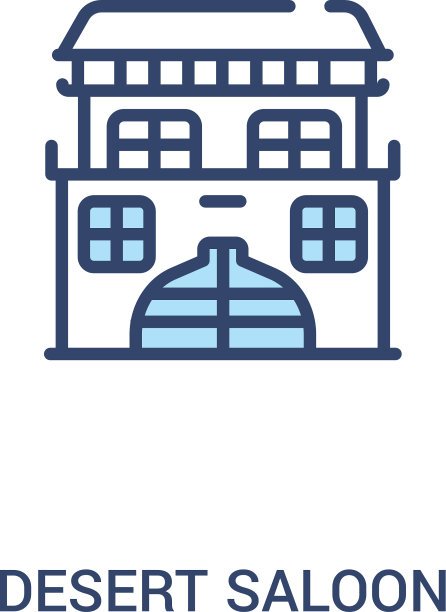 沙漠沙龙概念2彩色图标简单的线条图片下载