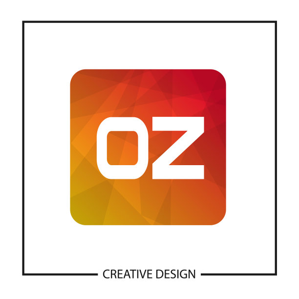 首字母OZ logo模板设计图片下载
