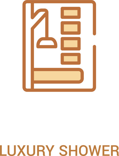豪华淋浴概念2彩色图标简单线条图片下载