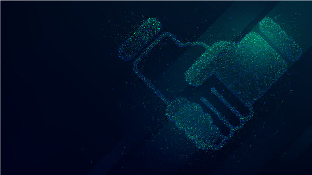 商业伙伴握手的背景图片下载