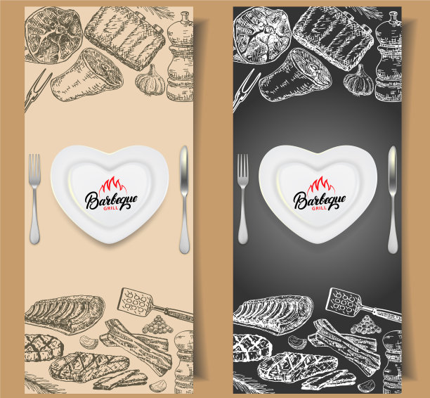 烧烤传单设计模板图片下载