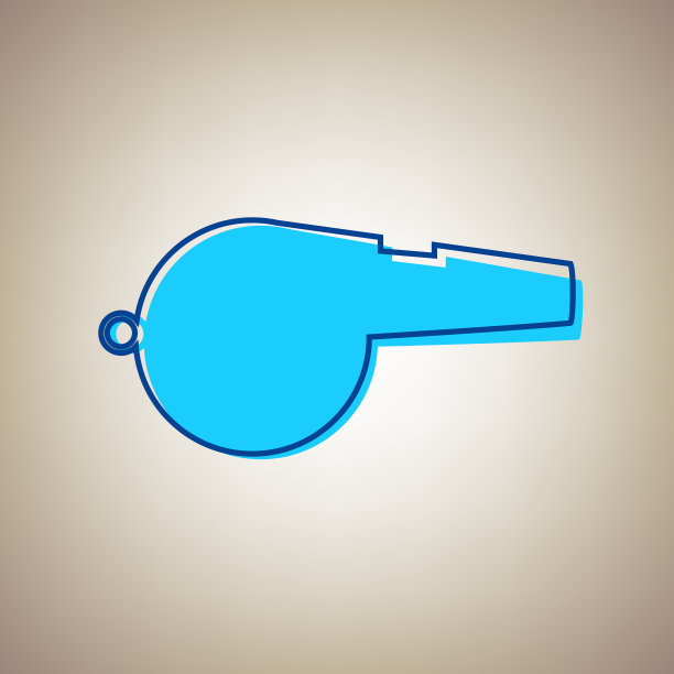 口哨标志天蓝色图标有缺陷图片下载