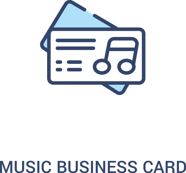 音乐名片概念2彩色图标简单图片下载