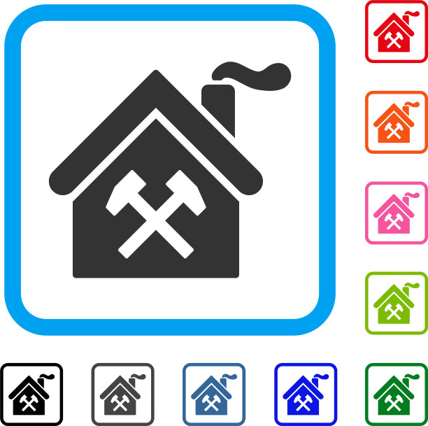 锻造建筑框架图标图片下载