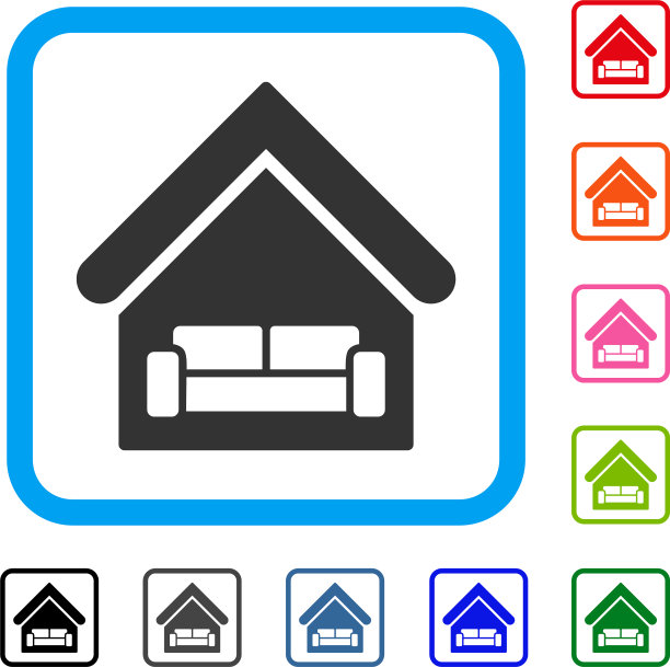 房子内部框架图标图片下载