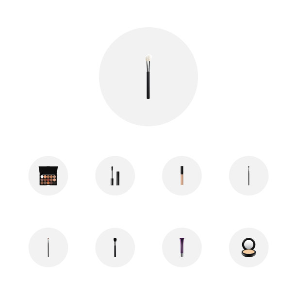 逼真的睫毛膏和眼线膏图片下载