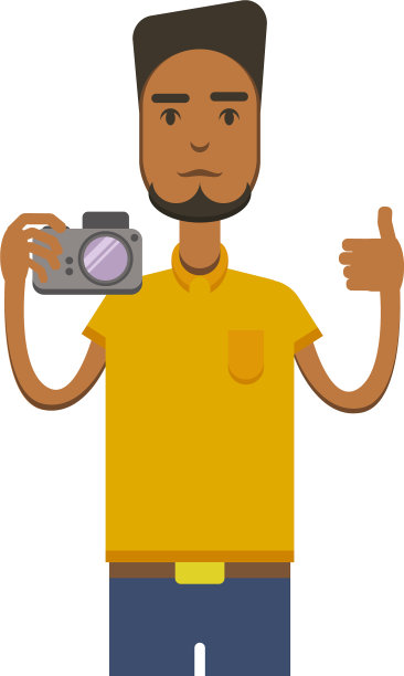 非裔美国人拿着相机图片下载