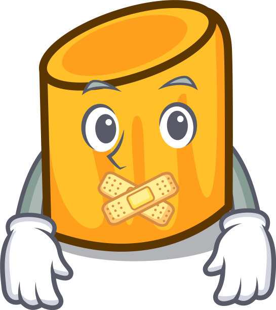 无声通心粉吉祥物卡通风格图片下载