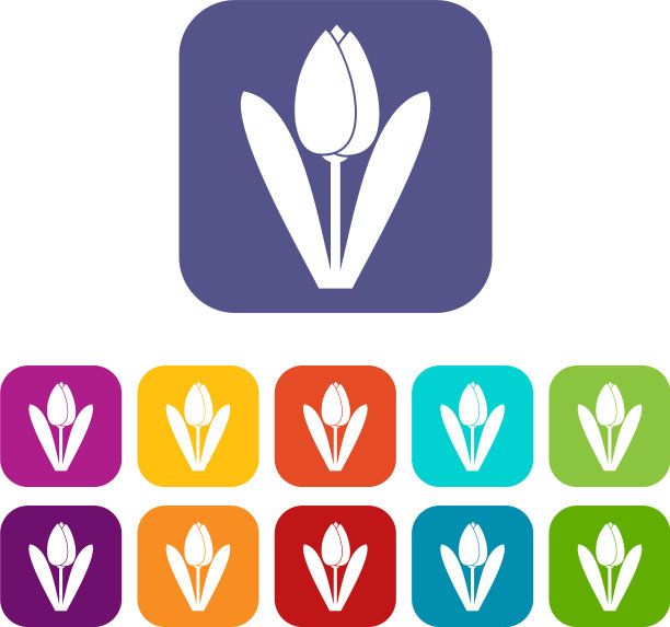 郁金香图标设置图片下载