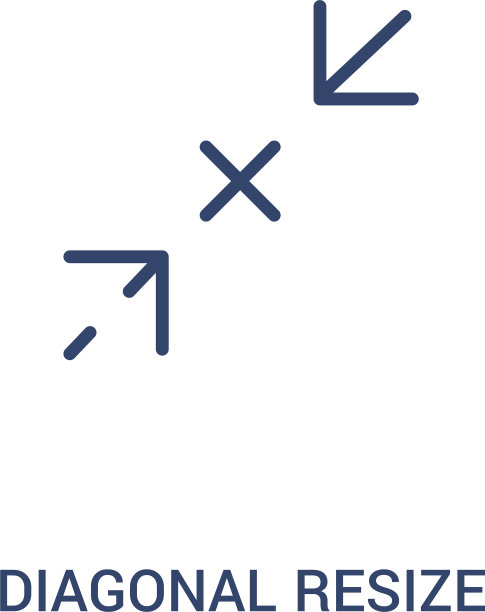 对角线调整概念2彩色图标简单图片下载