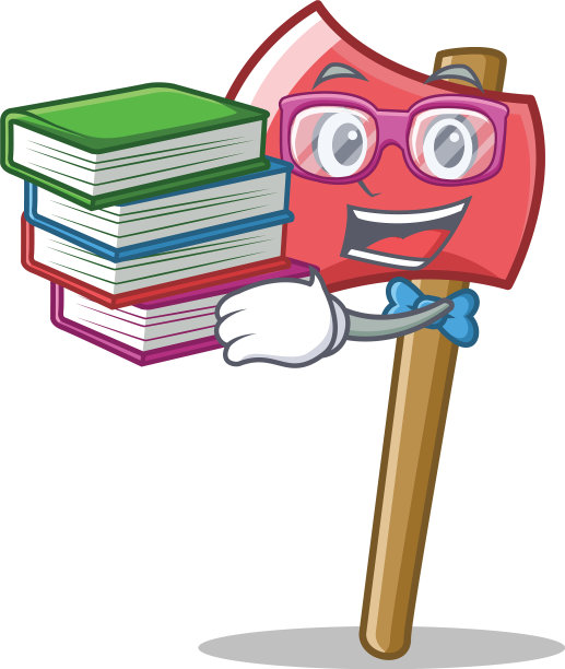 学生以书斧人物卡通风格图片下载