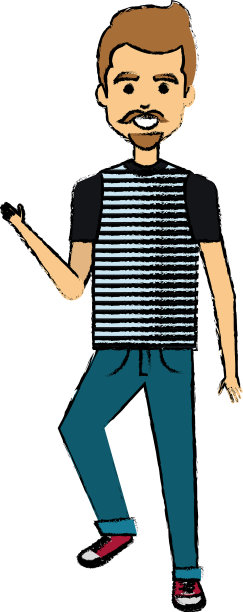 一个留着胡子的年轻人图片下载