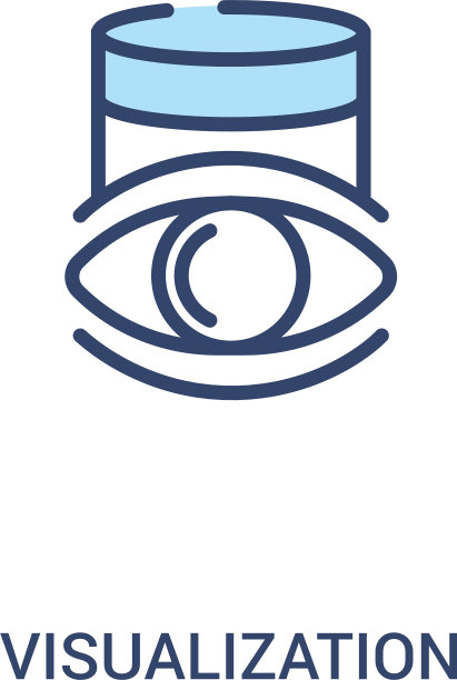 可视化概念2彩色图标简单线条图片下载