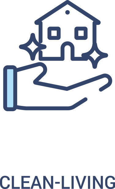 清洁生活概念2彩色图标简单线条图片下载