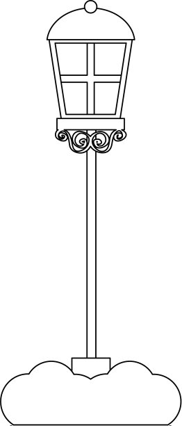 草坪装饰街灯灯图片下载