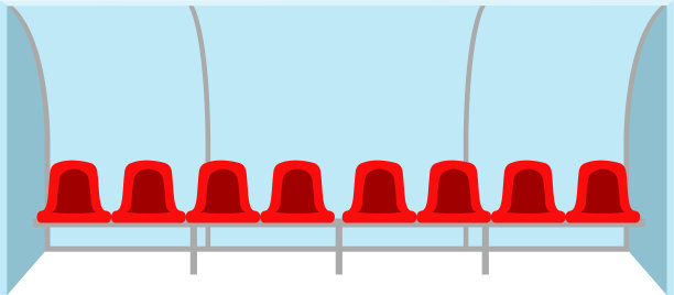 孤立的足球长椅图片下载