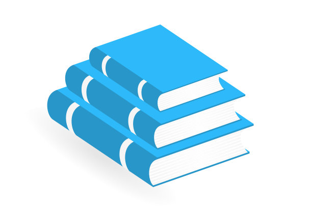 书籍堆栈图标为您孤立的象形文字图片下载