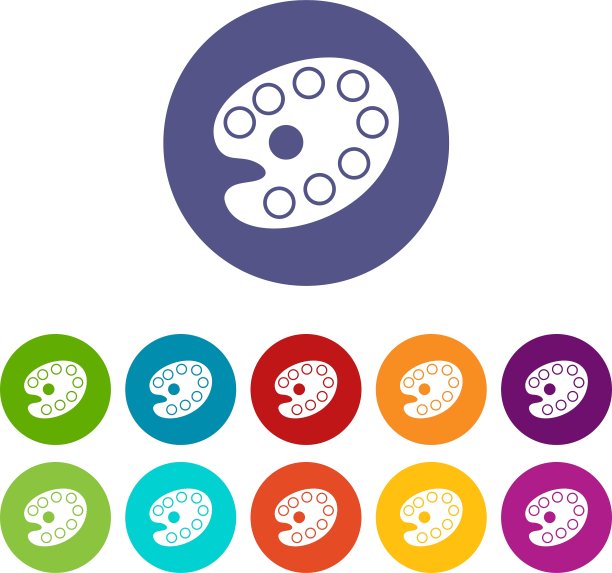 艺术调色板图标图片下载