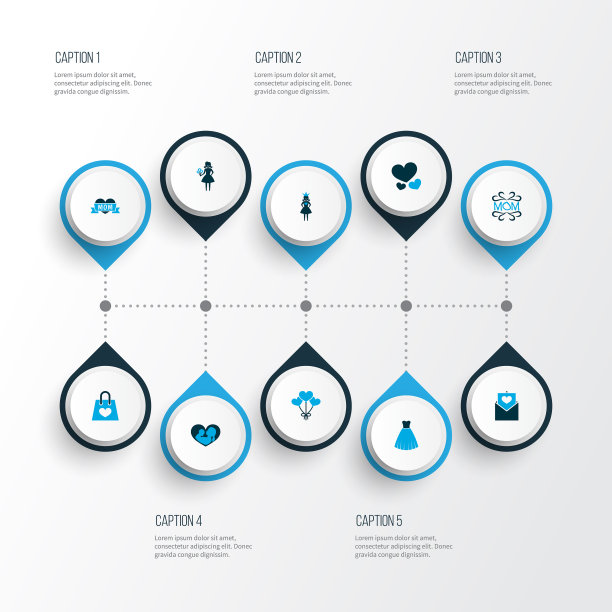 母亲节图标彩色设计概念10套图片下载