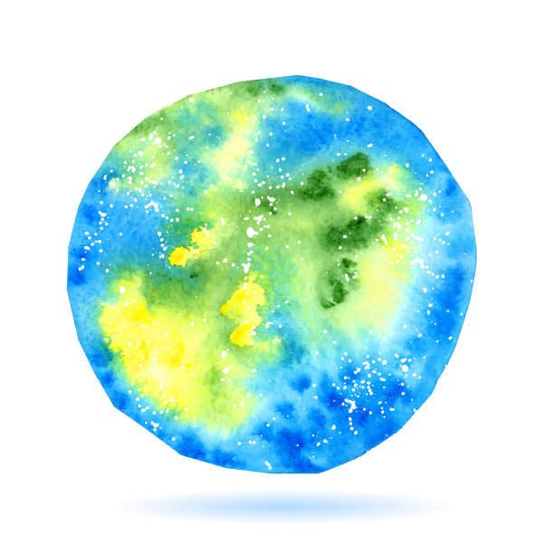 水彩艺术在水彩上的颜料污渍图片下载