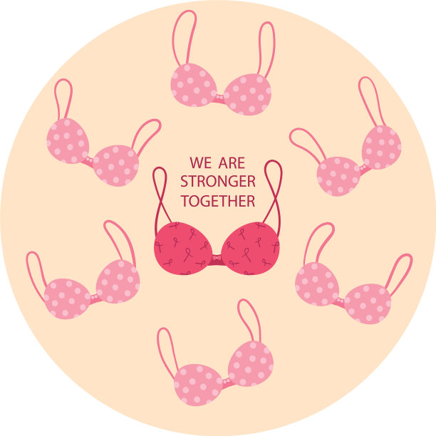 全国乳腺癌宣传月概念图片下载