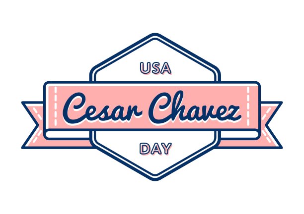 塞萨尔·查韦斯日问候标志图片下载
