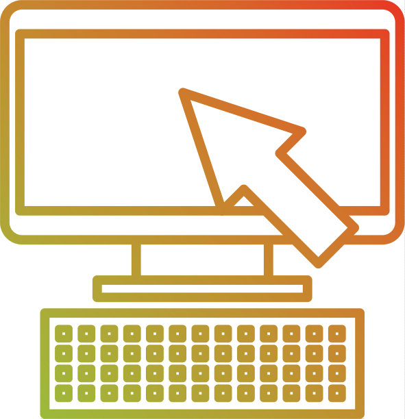 电脑设备与箭头技术图标图片下载